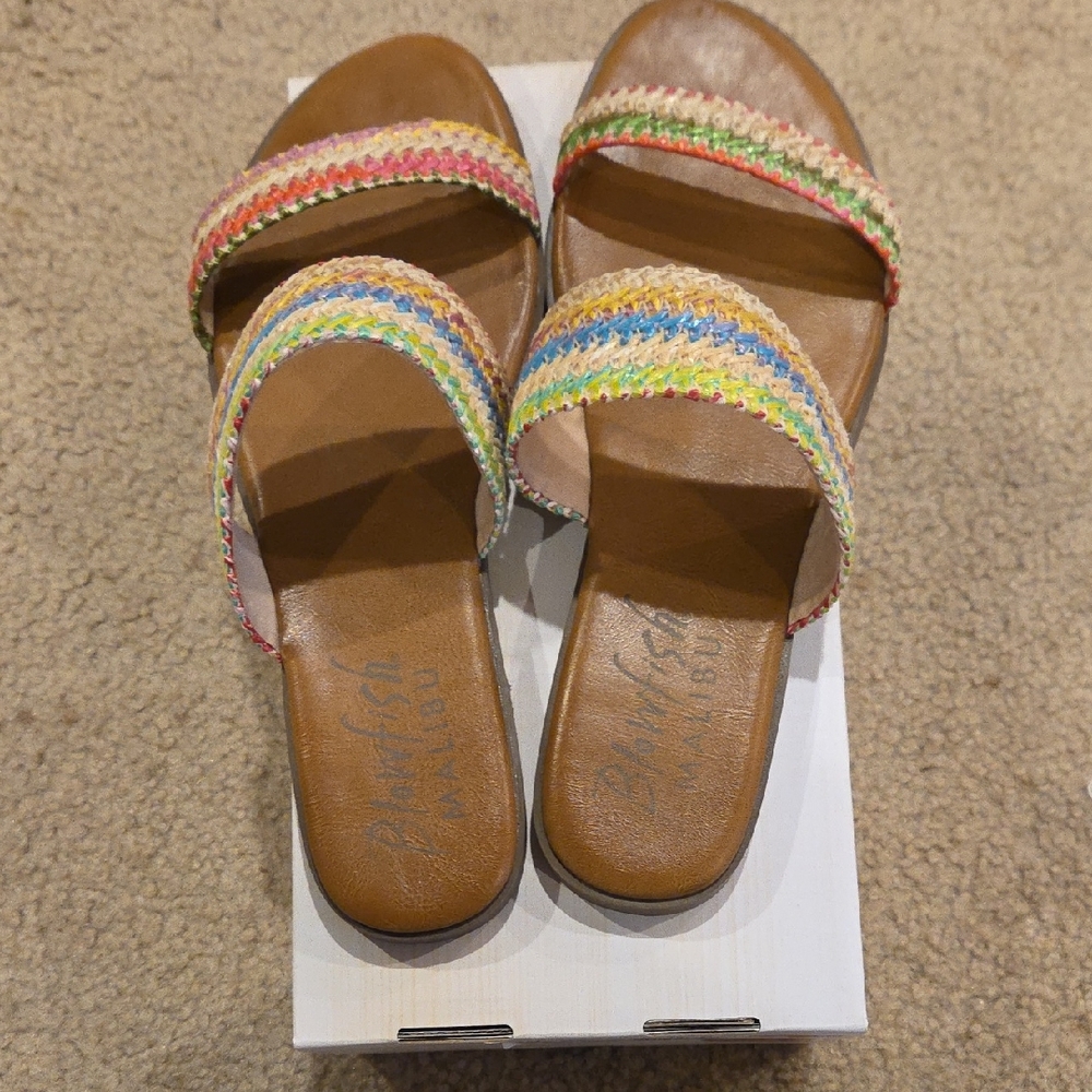 Blowfish Multicolor Woven Sandals